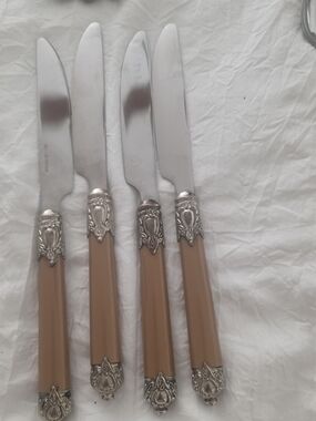 Renaissance Style Stainless Steel Flatware; 25 Pc; 4 Place Settings.